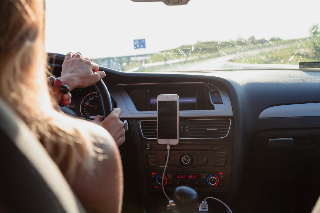 aan het werk als vrachtwagenchauffeur